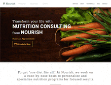 Tablet Screenshot of nourishfamily.com